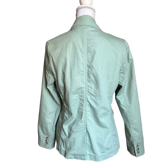 L.L. BEAN Women's Seafoam Green Blazer Jacket 3-Button Classic Size Small - Picture 3 of 17